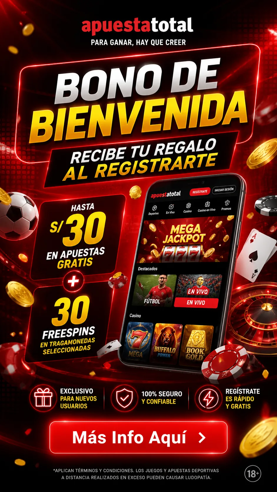 Promoción de bono en Apuesta Total Perú