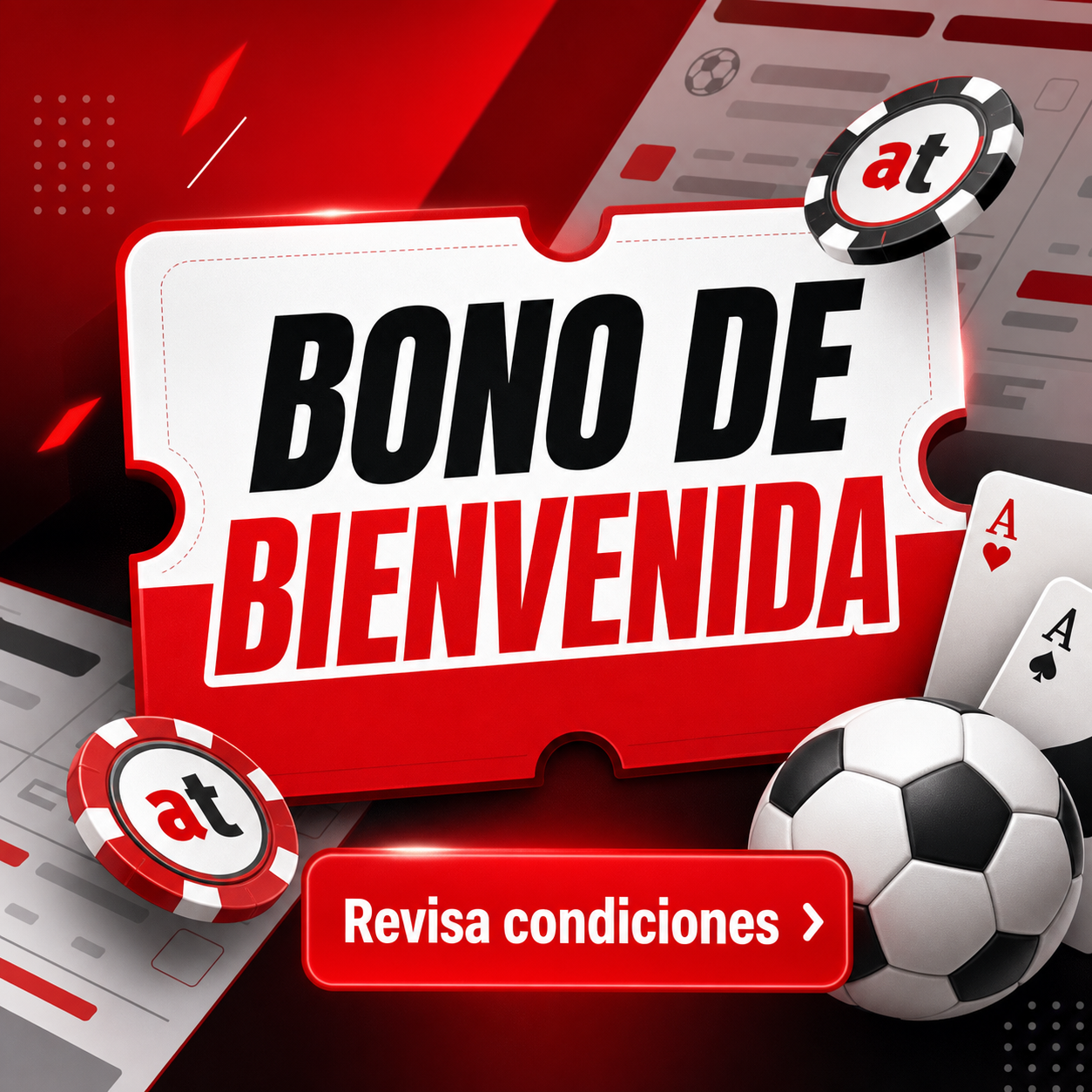 Bono de bienvenida de Apuesta Total en móvil