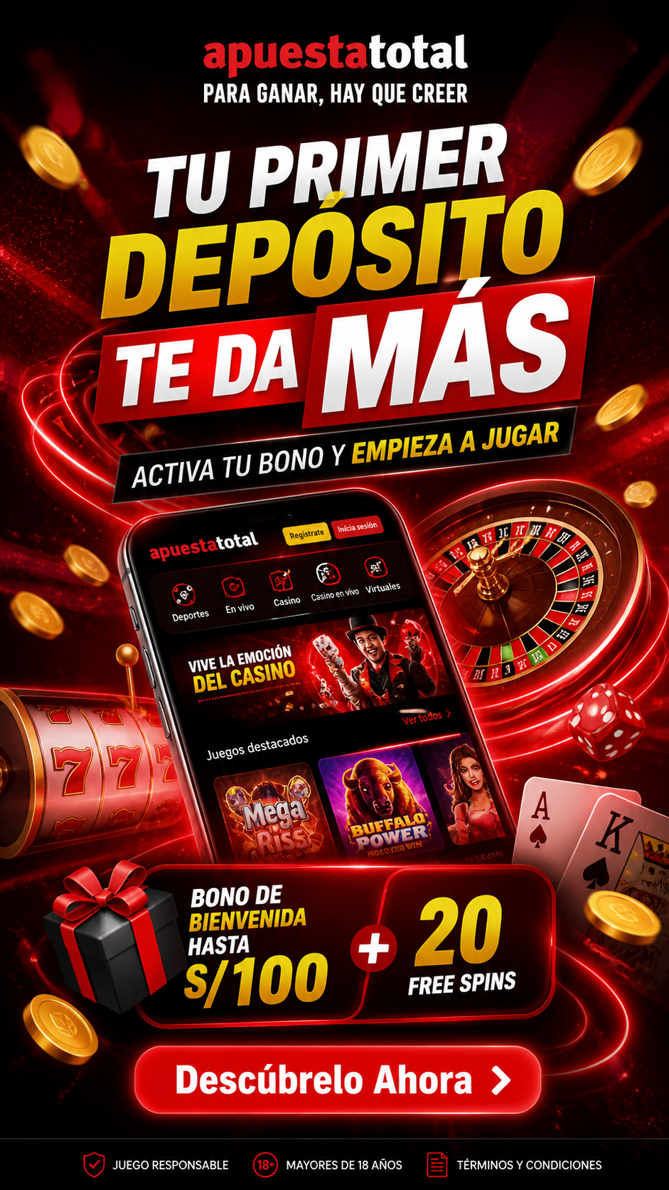 Bono por depósito de Apuesta Total